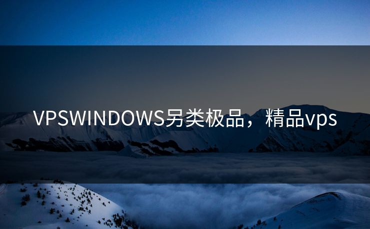 VPSWINDOWS另类极品,精品vps VPSWINDOWS另类极品,精品vps